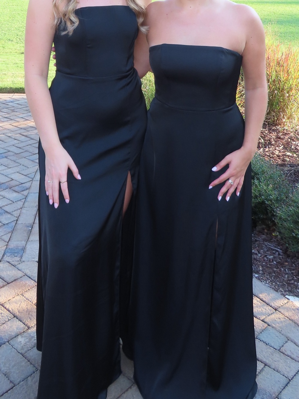 Azazie Strapless Black Formal Gown